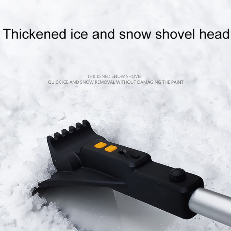 Telescopic Car Snow Shovel Defrost Deicing Brush Cleaning Tool (with Light) Telescopic Car Snow Shovel Defrost Deicing Brush Cleaning Tool (with Light)